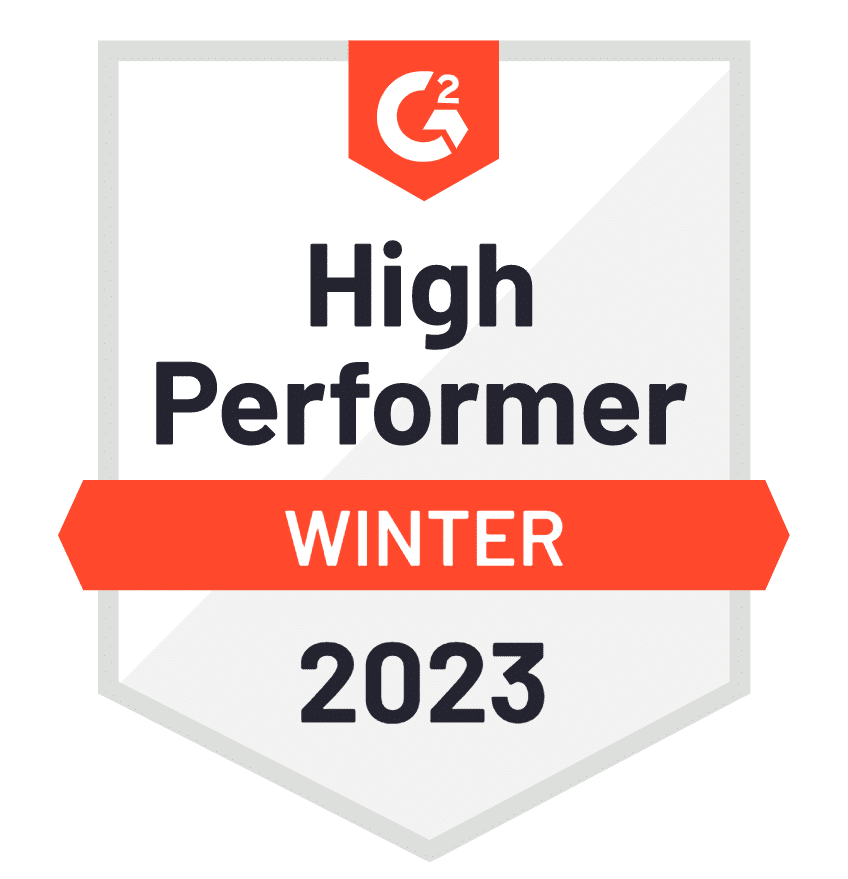 High Performer Winter 2023 G2 Selflessly Review